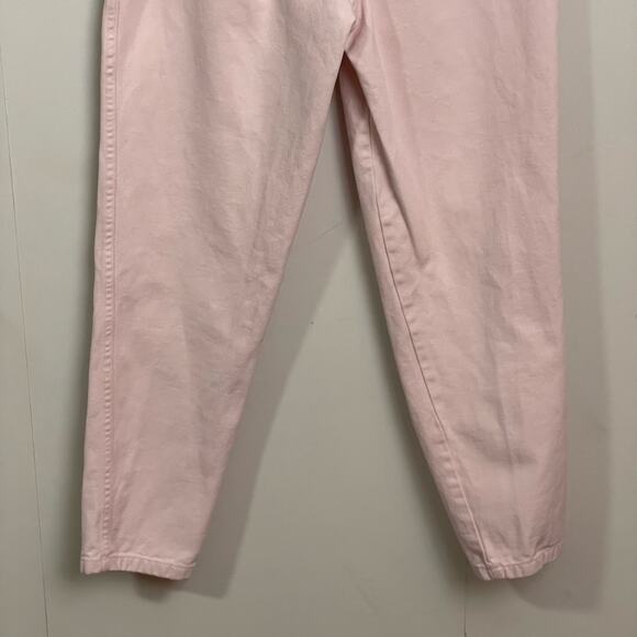 Vintage 12 super high rise mom jeans Stefano pink pastel barbiecore casual - Picture 7 of 7